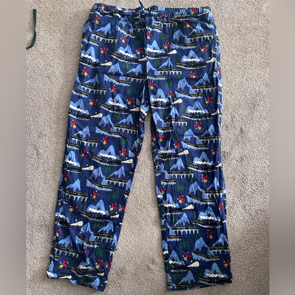 Men’s Hanna Andersson Polar Express Flannel Pajama Pants